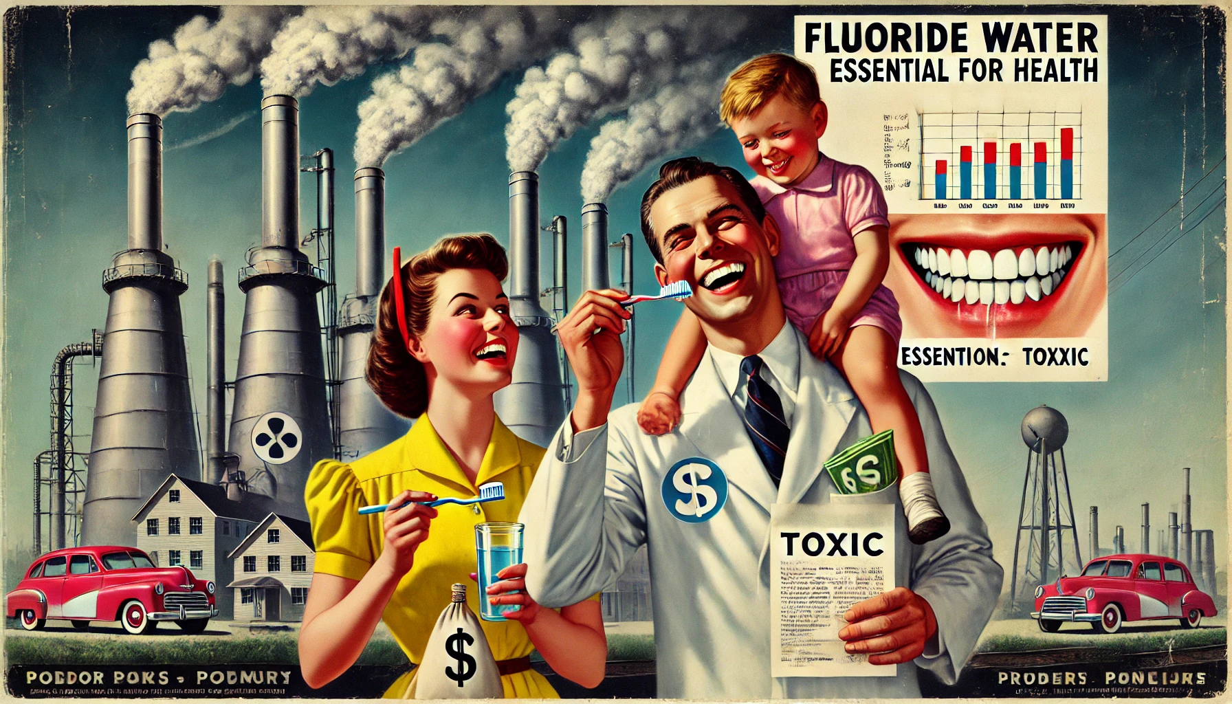 Visualisierung von Edward Bernays Fluor ist gut für die Zähne Kampagne 2